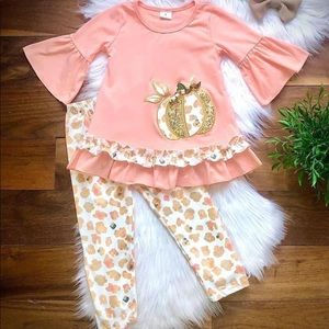 Infant - Toddler Girls Glam Pumpkin Set